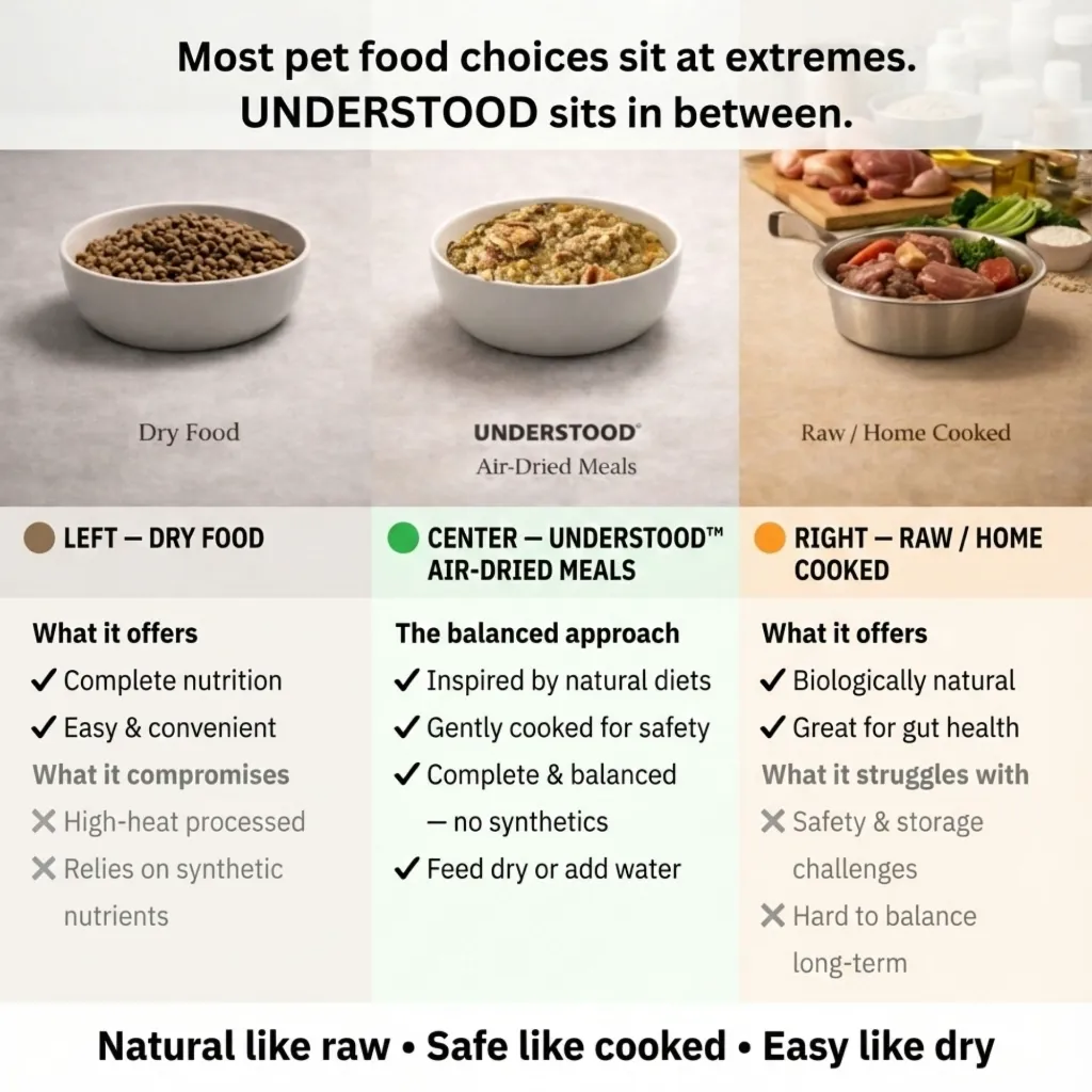 Every type of food creates a solution but not complete